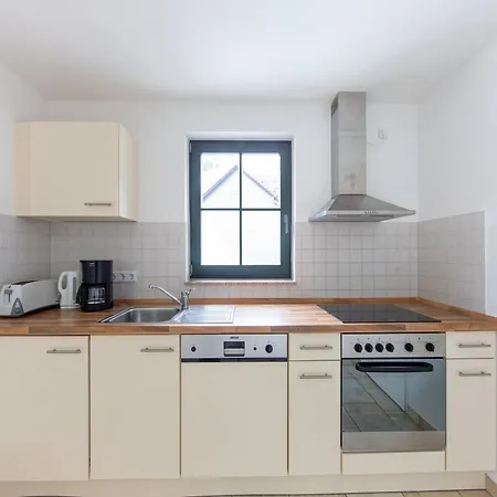 Spacious Semi Detached House With Wood Stove Located Directly On The Rennsteig *
