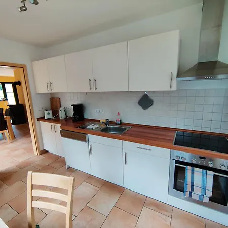 Spacious Semi Detached House With Wood Stove Located Directly On The Rennsteig