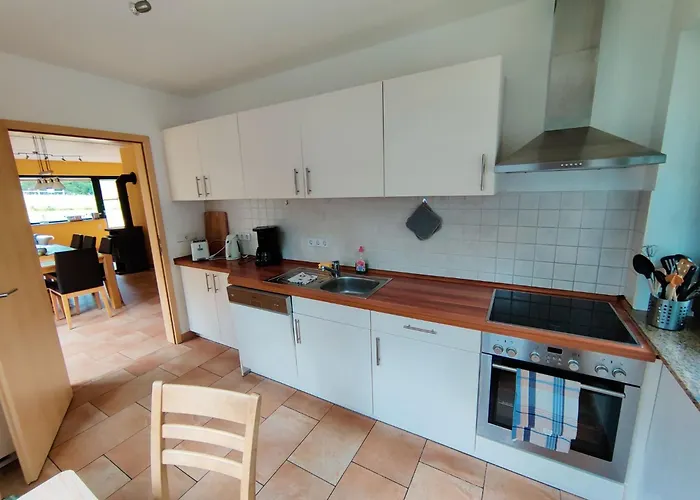 Spacious Semi-detached House With Wood Stove Located Directly On The Rennsteig