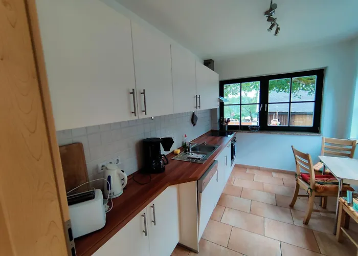 Vakantiehuis Spacious Semi-detached House With Wood Stove Located Directly On The Rennsteig Eisfeld