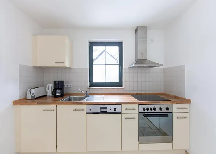 Vakantiehuis Spacious Semi-detached House With Wood Stove Located Directly On The Rennsteig Eisfeld