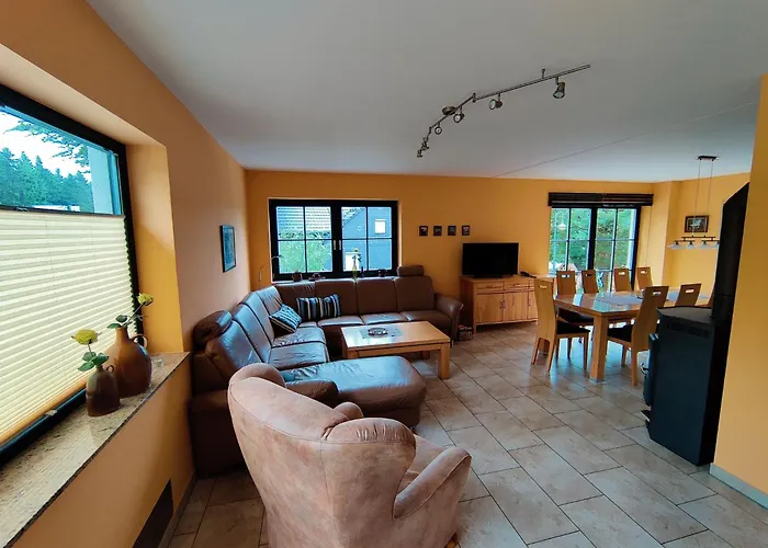 Spacious Semi-detached House With Wood Stove Located Directly On The Rennsteig * Eisfeld